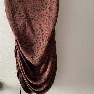 Aritzia wildfred leopard dress
